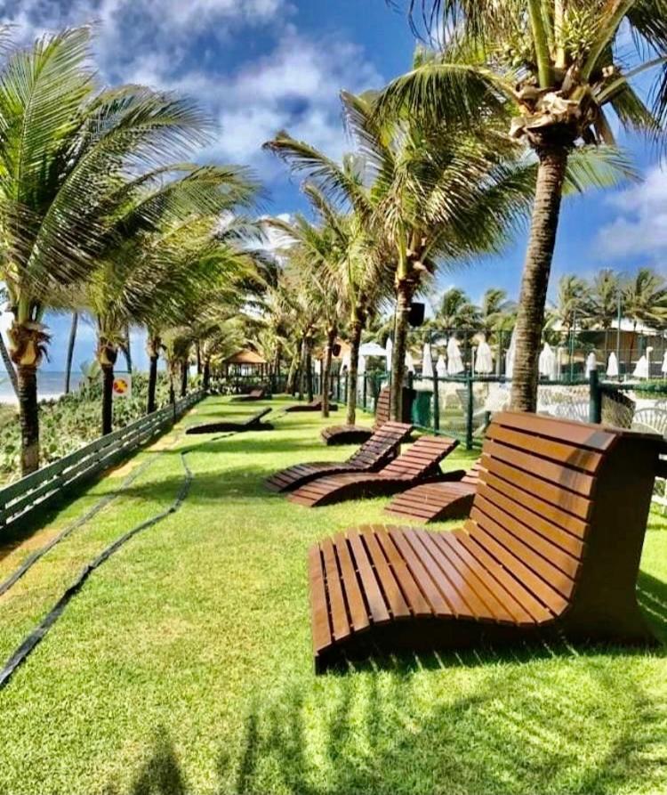 Ferienwohnung Temporada Pe Na Areia Guarajuba Exterior foto